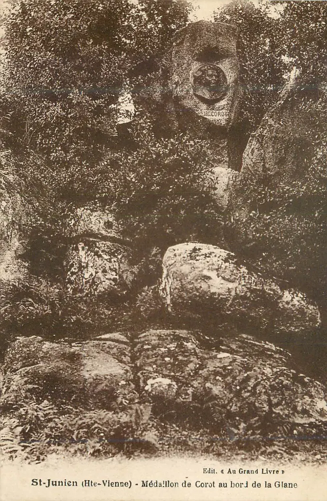 St-Junien (Hte-Vienne) - Medaille von Corot am Rand der Glane — Edit. « Au Grand Livre » - Vorderseite