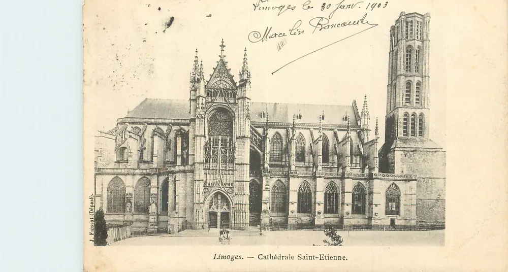 Limoges — Catedral São Etienne — J. Fuisant (Depósito) - Frente