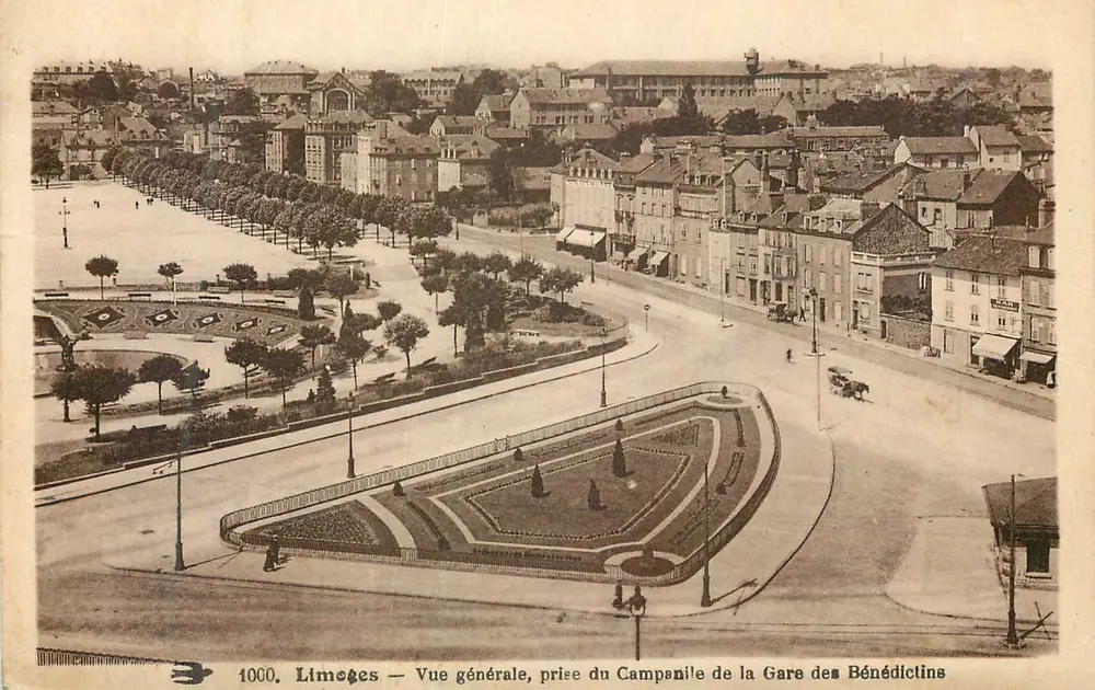 Limoges — Allgemeine Ansicht, aufgenommen vom Campanile der Benediktiner Station — 1000 - Vorderseite