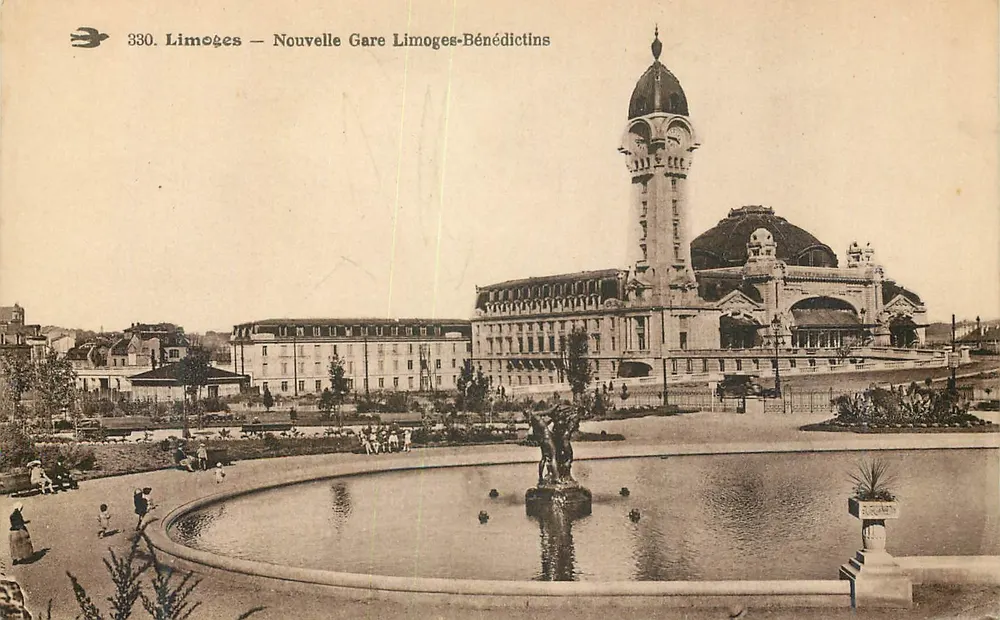 Limoges — Neue Limoges-Bénédictins-Bahnhof — Verlag: Société des Cartes Postales de France, Nr. 330 - Vorderseite