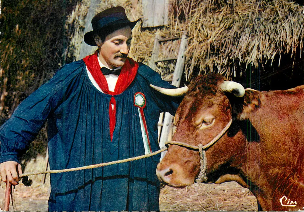 Bullenreiter mit Stier — Ambazac (87) — Cim - Vorderseite