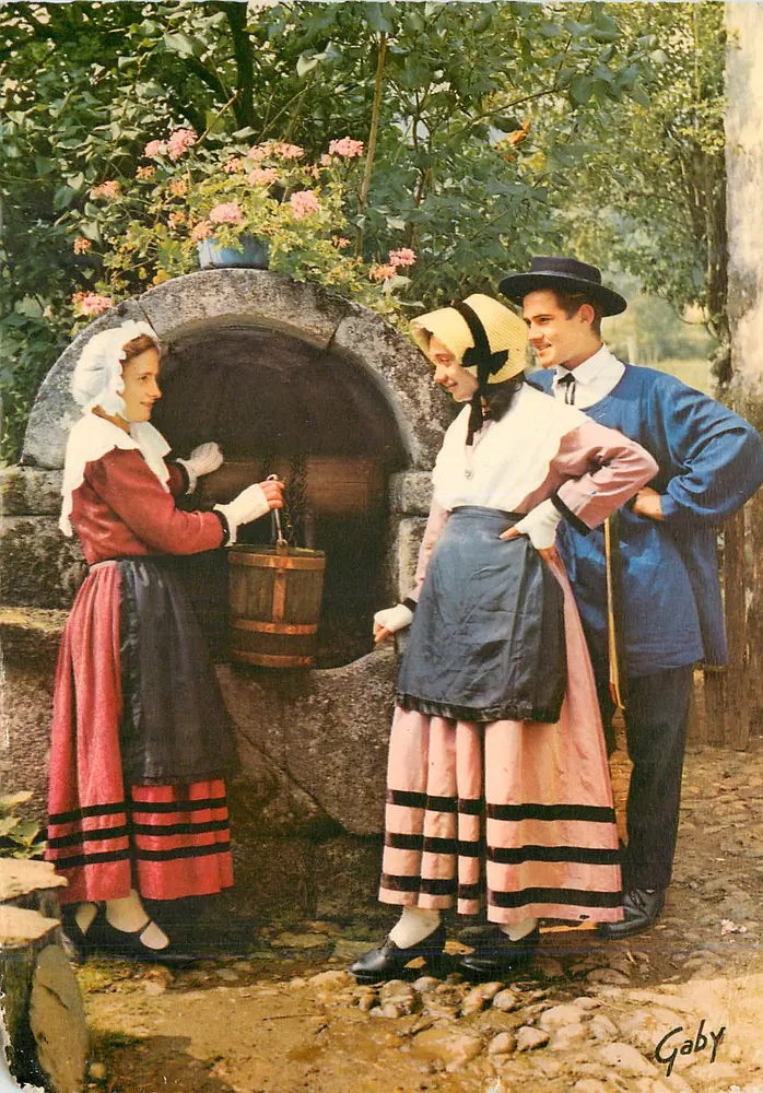 Folklore Frankreich — Le Limousin — Folklore-Gruppe « Les Echos limousins d'Argentat » — Editions Gaby - Vorderseite