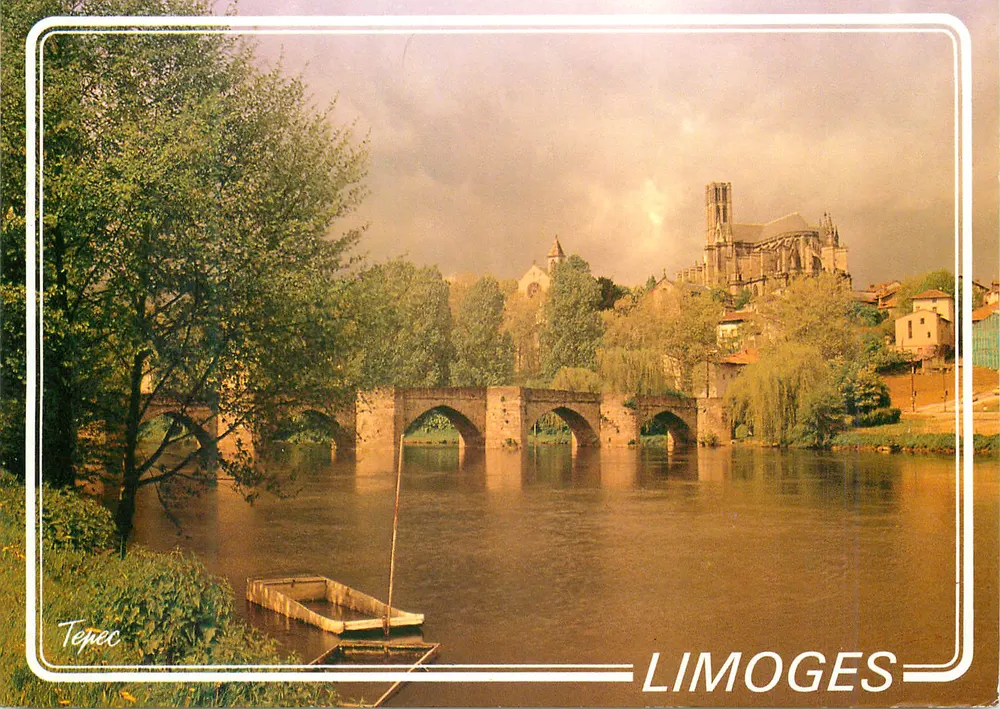 Limoges — Die Vienne, die Brücke und die Kathedrale Saint-Étienne — Éditions Tépec - Vorderseite