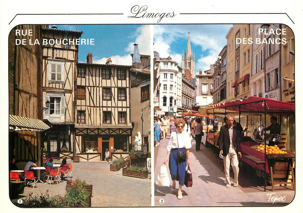 Limoges — Rue de la Boucherie und Place des Bancs — TEPEC - Vorderseite