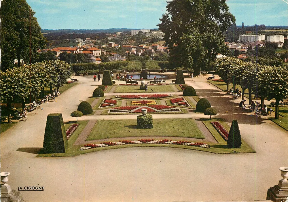Die Storch — Gärten des Bischofspalastes — Verlag 'La Cigogne', Limoges - Vorderseite