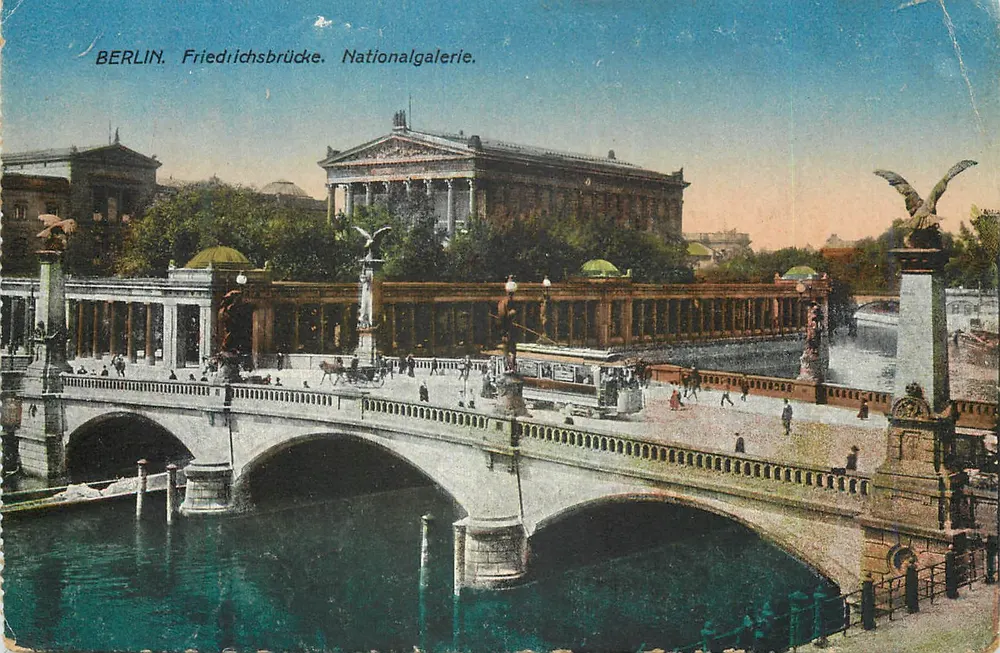 Berlin. Friedrichsbrücke. Nationalgalerie. - Vorderseite