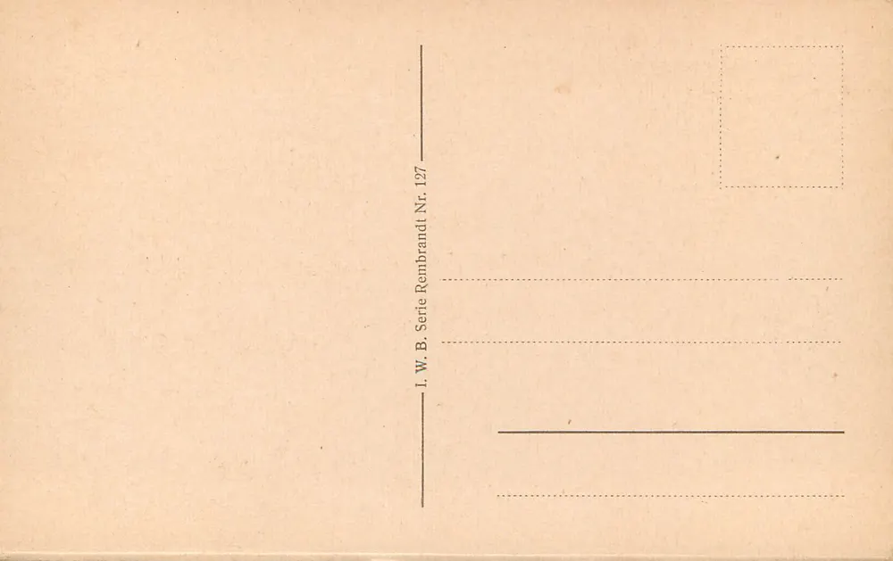 बर्लिन — ब्रांडेनबर्गर टोर — I. W. B. सीरीज़ रेमब्रांड्ट संख्या 127 - पीछे