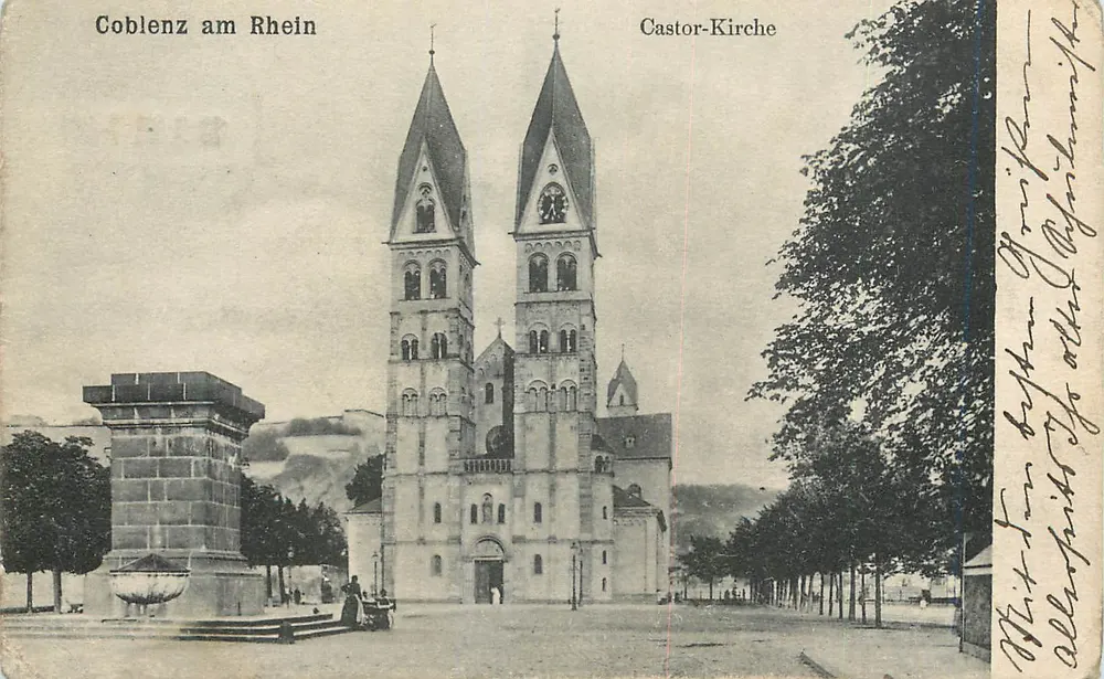 Coblenz am Rhein — Castor-Kirche — wydawca nieznany - Awers