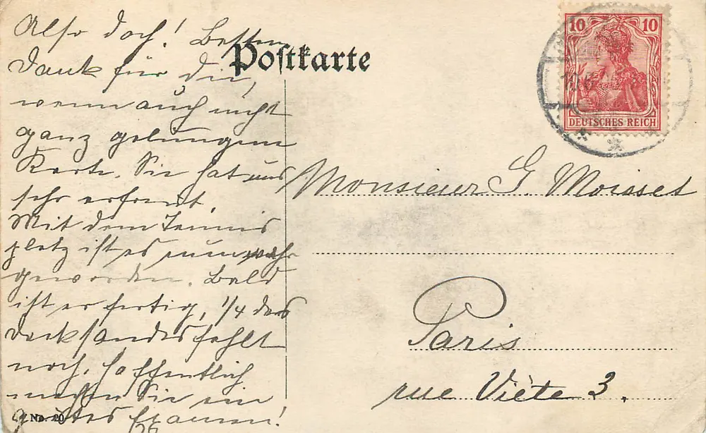 Coblenz am Rhein — Castor-Kirche — wydawca nieznany - Rewers