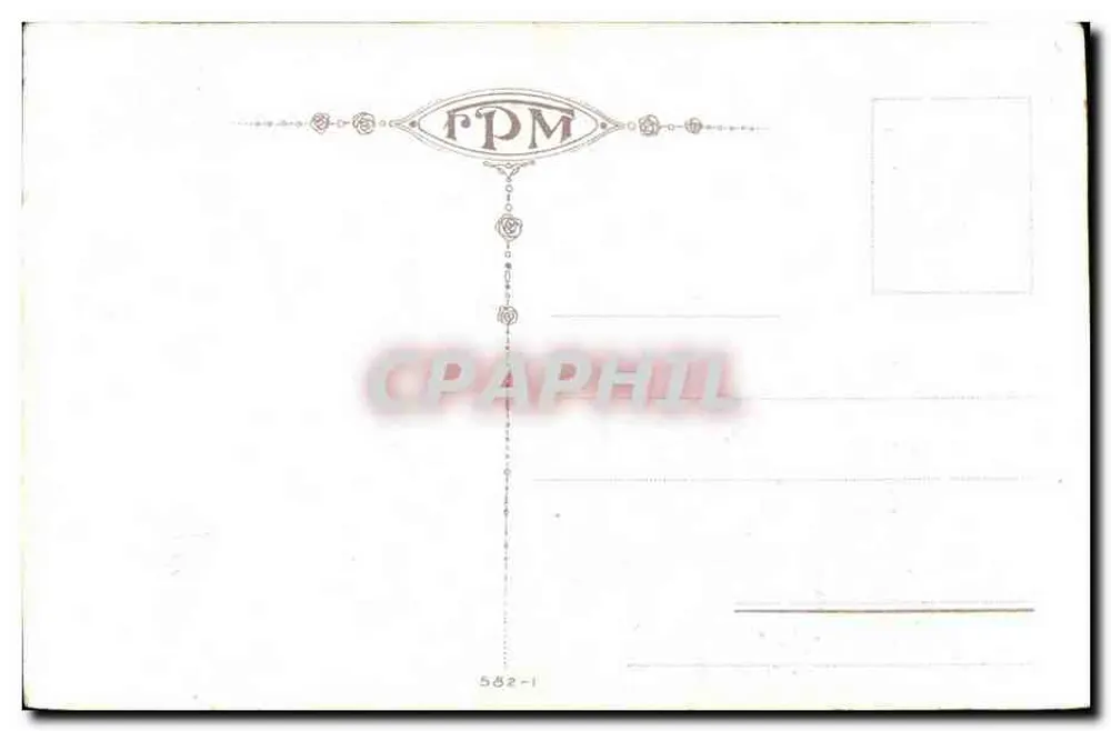 Pin marítimo — paisagem costeira — gravura de G. Lepage, n° 582-1 - Verso