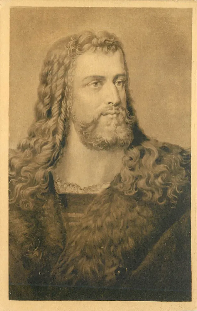 Albrecht Dürer — retrato — S. Solidarische Verlagsbuchh. (A. Zamsch), Nürnberg - Frente