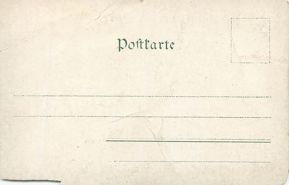 Froedenstadt — Mulher camponesa do Schwarzwald — Joh. Zimmermann, Froedenstadt, No. 211 - Verso