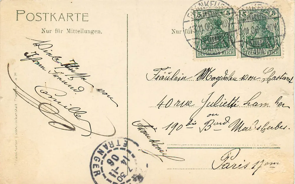 Frankfurt a.M. — Cathédrale du Dom — éditeur non visible - Rückseite