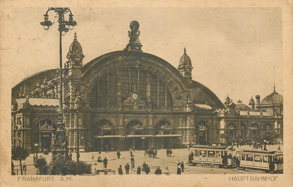 Frankfurt a.M. — Hauptbahnhof — Editore sconosciuto, numero di serie non visibile - Recto