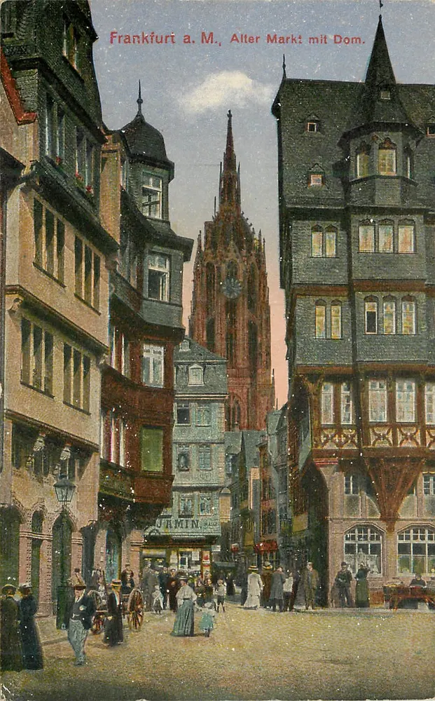 Frankfurt a.M., Alter Markt mit Dom — Gerhard Blümlein & Co., n° 22/22 - Voorkant
