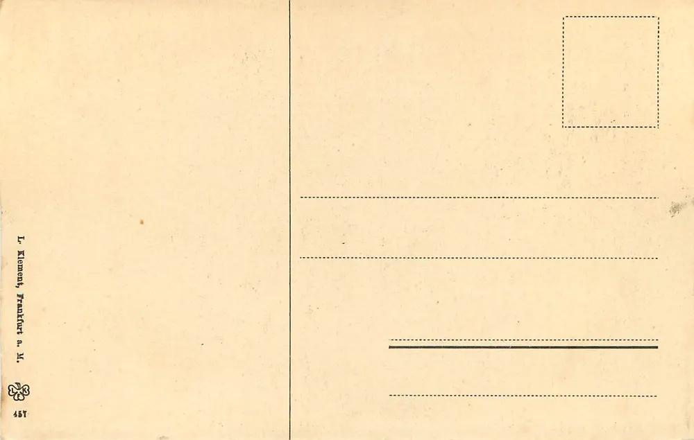 Frankfurt a. M. — Haus Frauenstein, Am Römer — L. Element, Frankfurt a. M., n° 487 - Rückseite