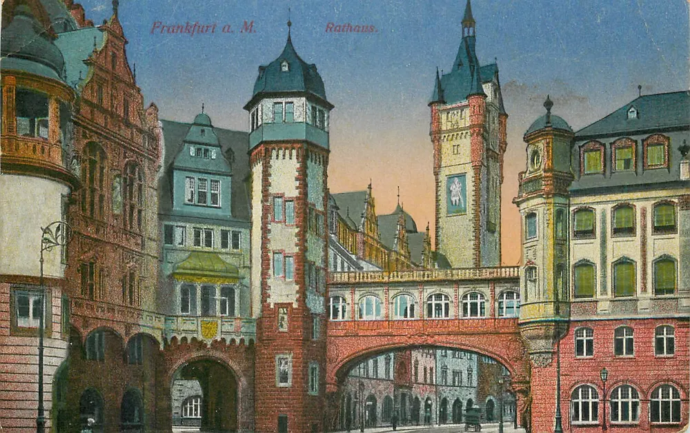 Frankfurt a.M. — Rathaus — éditeur L.D. Frikft, n° 23145 - Frente