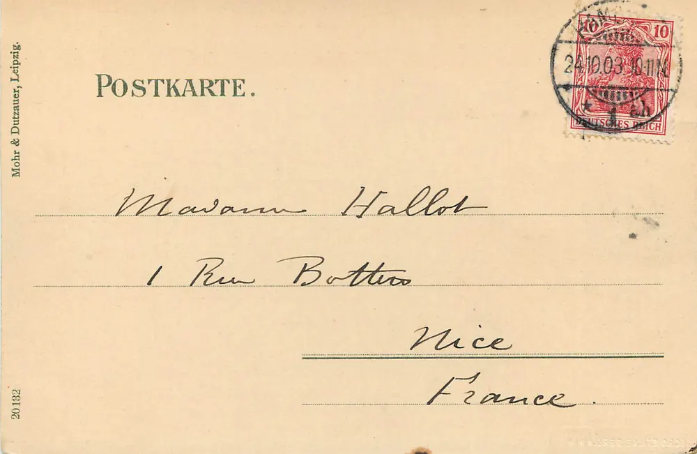 Alster-Pavillon e Hotel Hamburger Hof — Hamburgo — editor E.ORD STILKE BERLIN - Verso