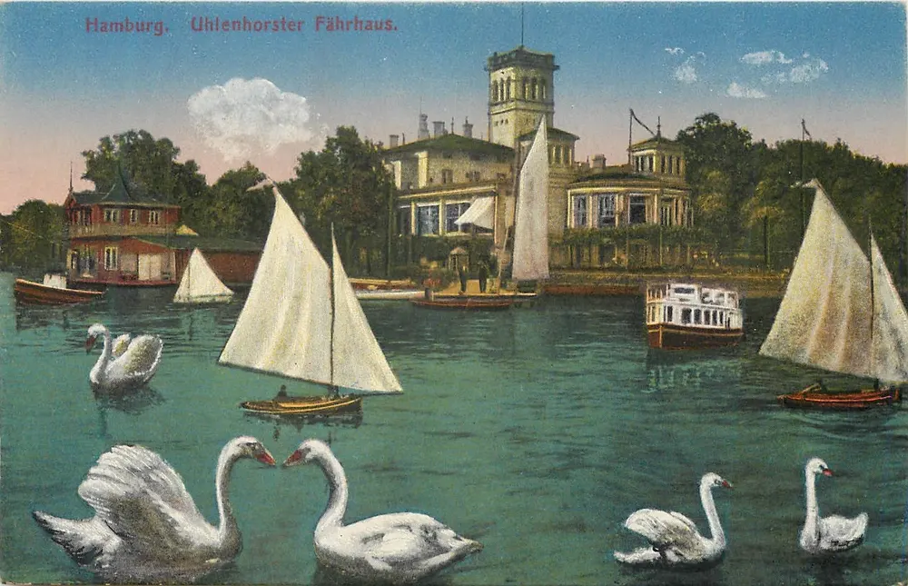Hamburg, Uhlenhorster Fährhaus — Ansicht des Verlags K.W.H. n°6253 - Vorderseite