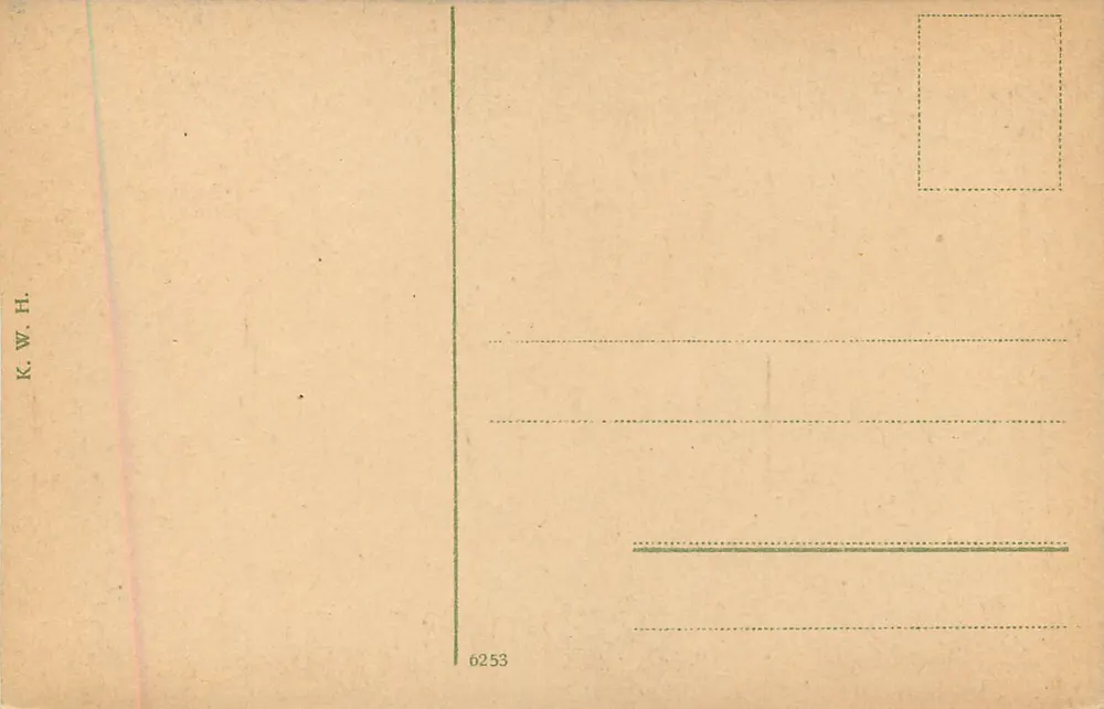 Hamburg, Uhlenhorster Fährhaus — Ansicht des Verlags K.W.H. n°6253 - Rückseite
