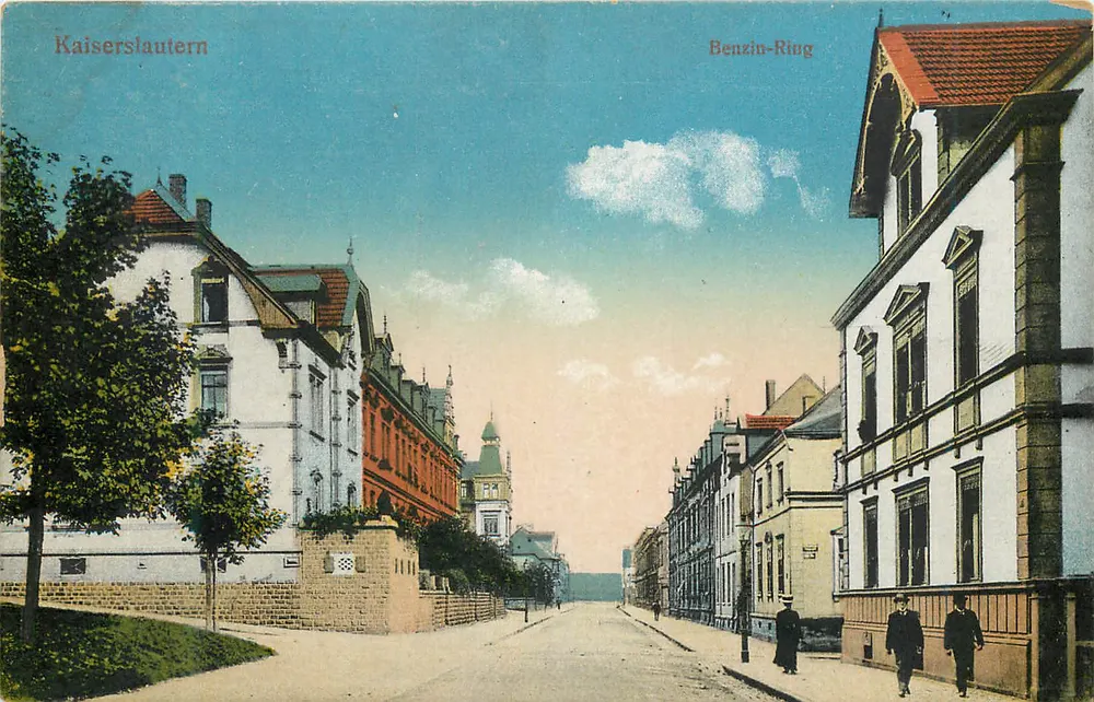 Kaiserslautern — Benzinc-Ring — Hepp'sche Postkarten- u. Kunst-Verlag, Mannheim, No. 104 - Frente