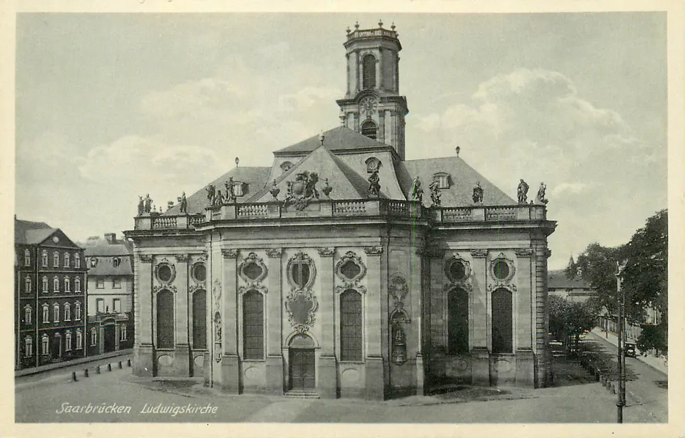 Saarbrücken - Igreja de Luís — editor desconhecido, n° de série 66066 - Frente