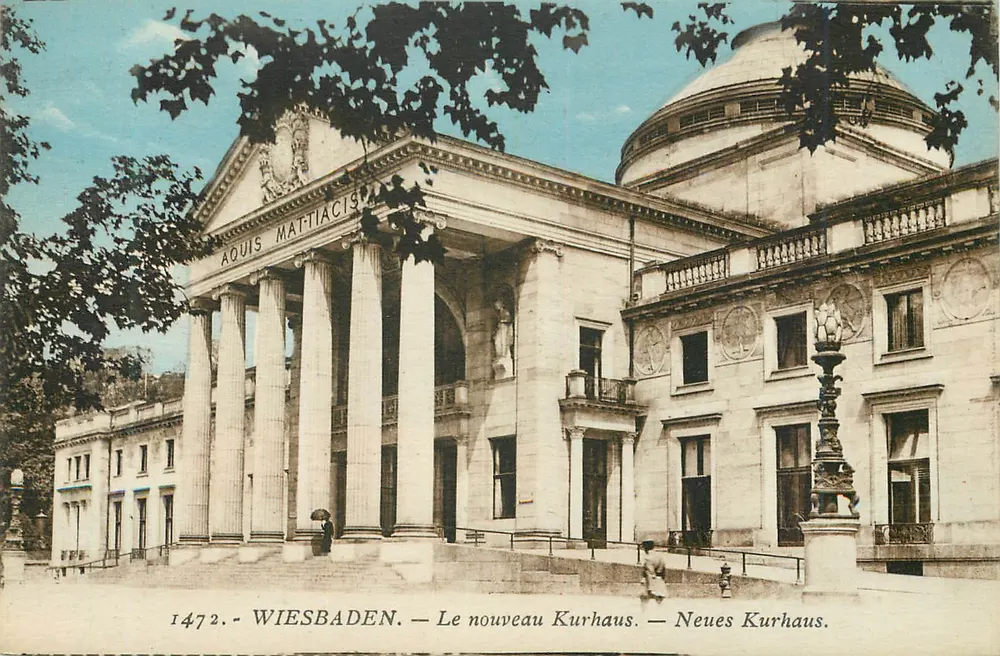 Wiesbaden — Das neue Kurhaus — Neues Kurhaus — unbekannter Verlag, Nr. 1472 - Vorderseite