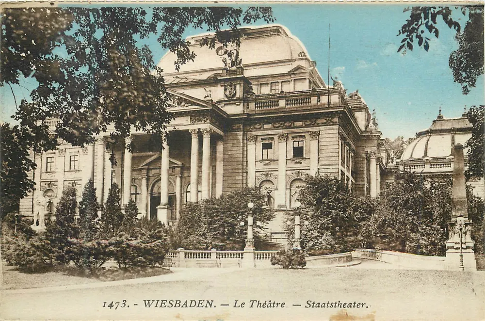 Wiesbaden — O Teatro — Staatstheater — n° 1473 - Frente
