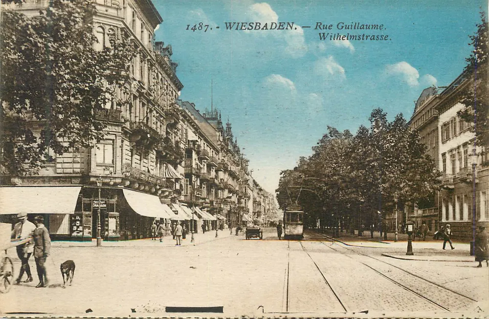 Wiesbaden — Straat Guillaume (Wilhelmstrasse) — n° 1487 - Voorkant