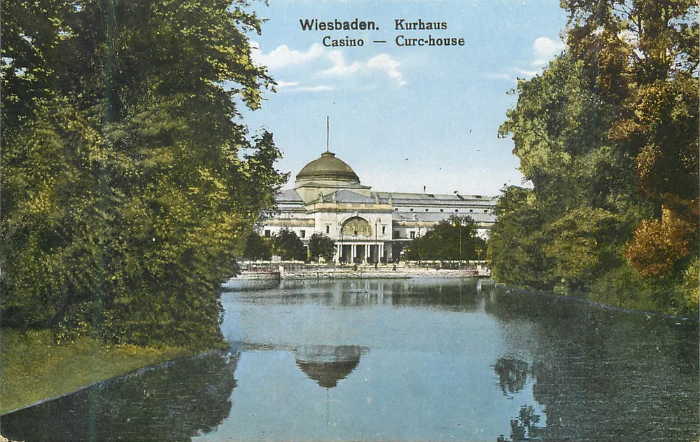 Wiesbaden. Kurhaus — Casino — Curc-house - Frente
