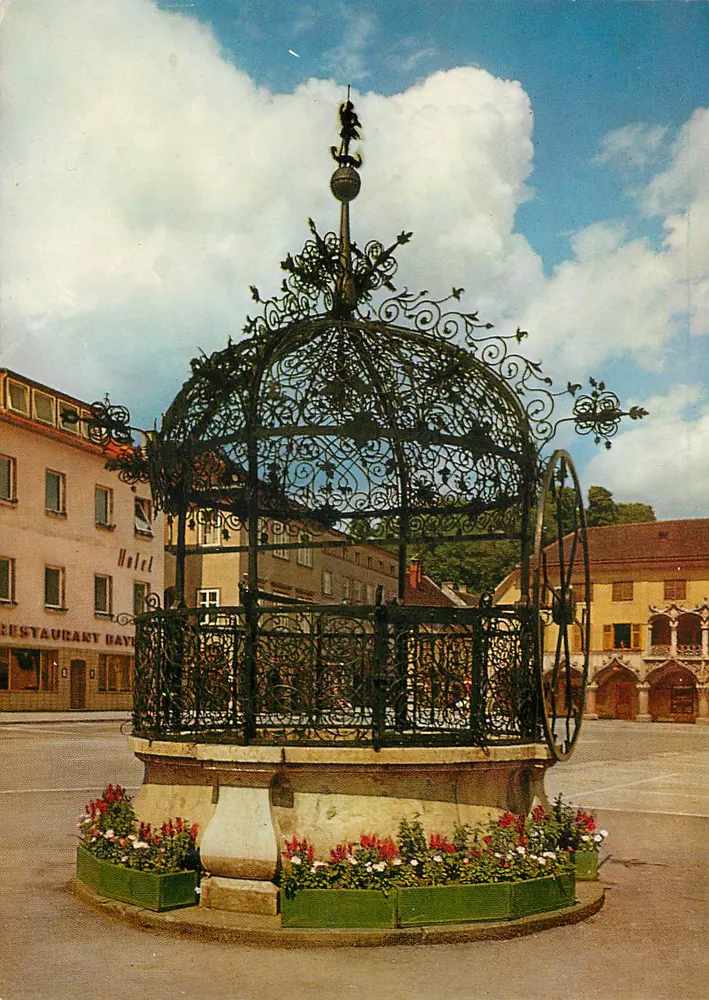 Bruck an der Mur — Fonte de Ferro, Século XVII — Hugo Schimmerzeck, 3136 FW - Frente