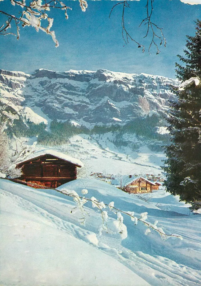 Flims z Flimser Stein / Gräubünden — Wydawnictwo Korsch, nr 8149 - Awers
