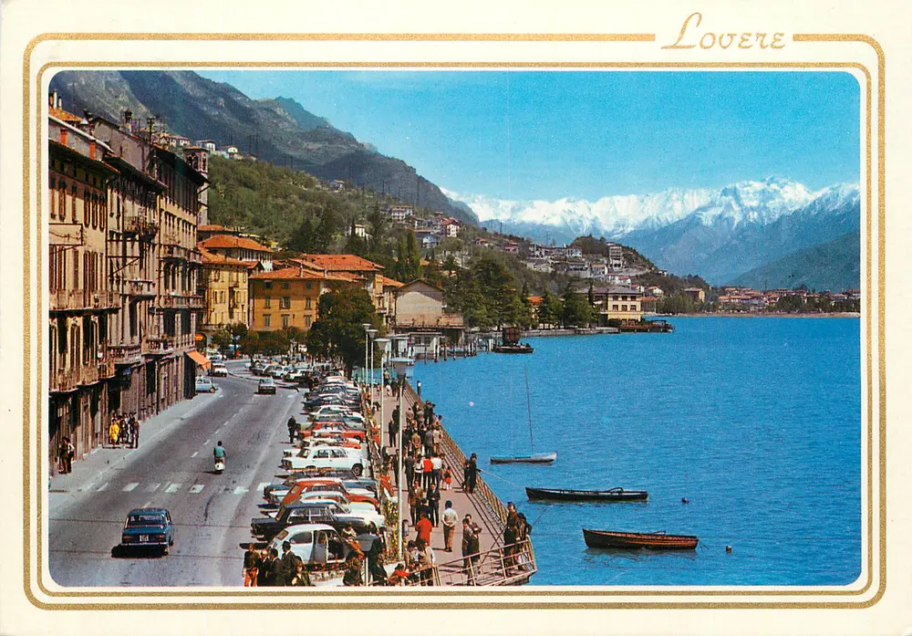 Lovere — Promenade am Ufer des Sees — Ed. Peruzzi - Vorderseite