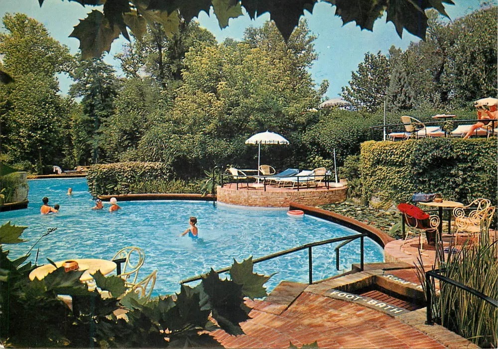 Pool des Hotels Reale Orologio — Abano Terme — Da Fotocolor Kodacrome Nr. 704 - Vorderseite