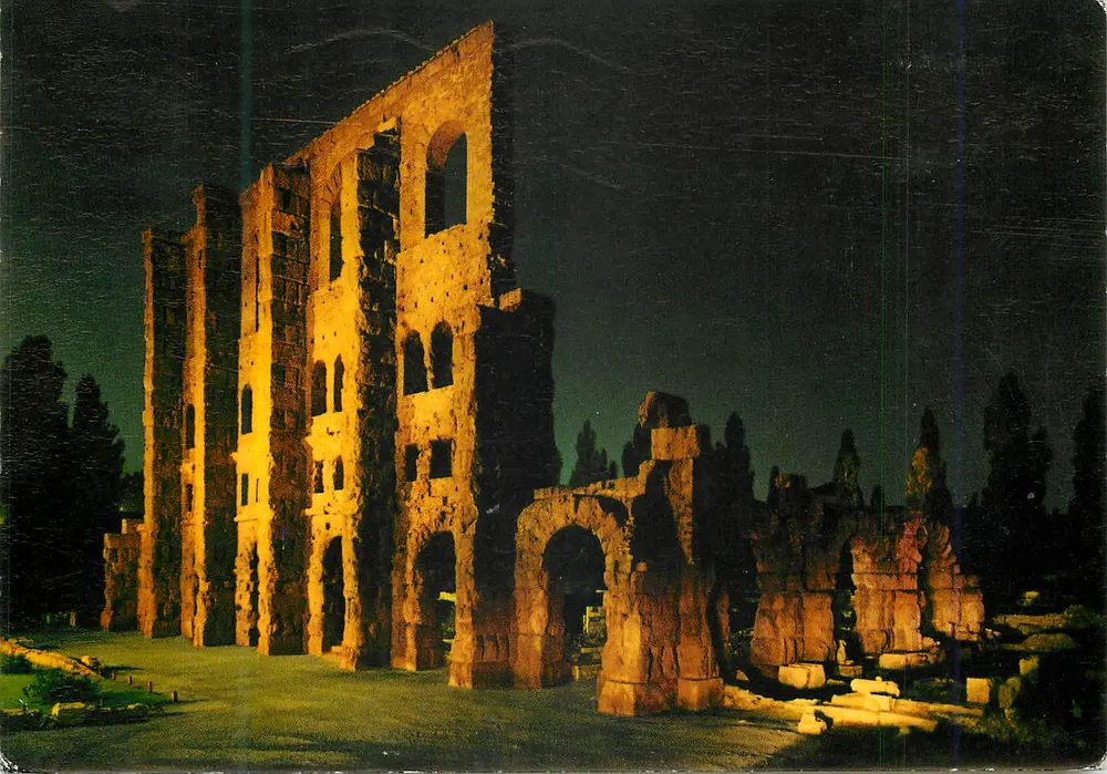 Amfiteatro Romano de Aosta — noite — Ed. Enrico Giovannini - Ivrea - Frente