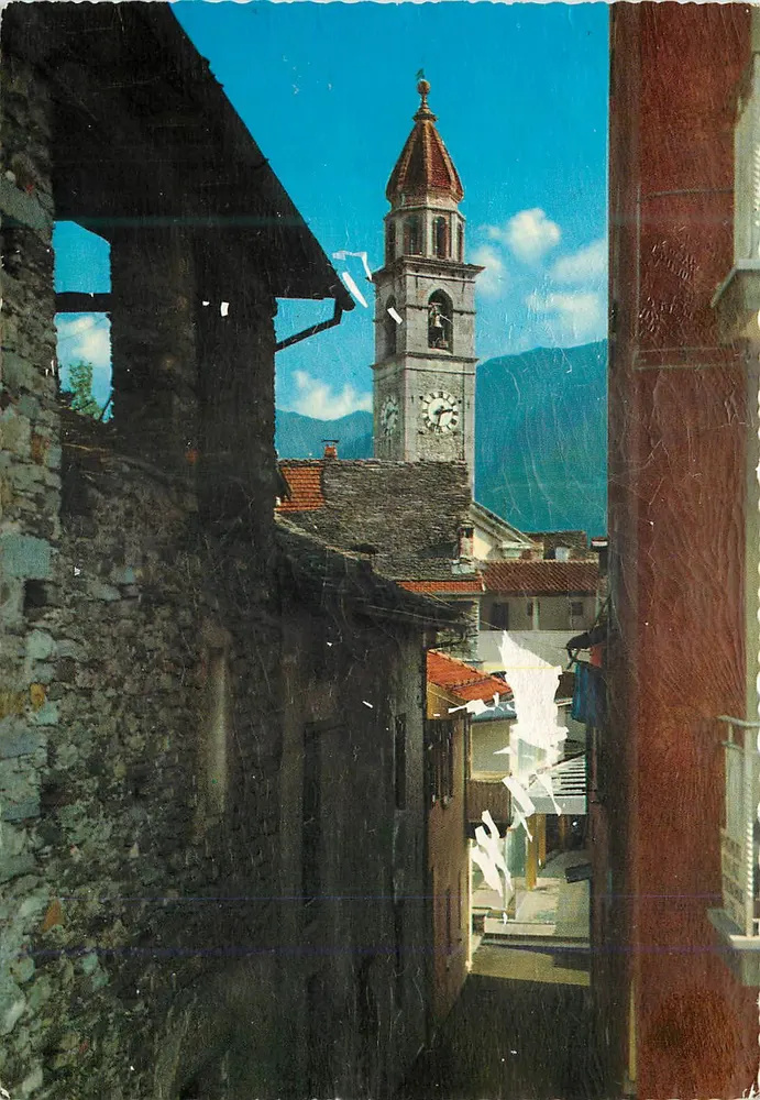 Ascona (Lago Maggiore) — Motivo do vilarejo — editor Kretzner, n° 781/3 - Frente