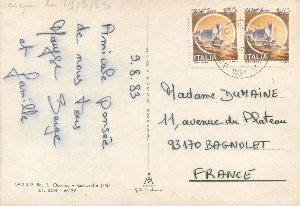 Porto S. Margherita — Caorle — Ed. S. Odorico, n° CAO 350 - Verso