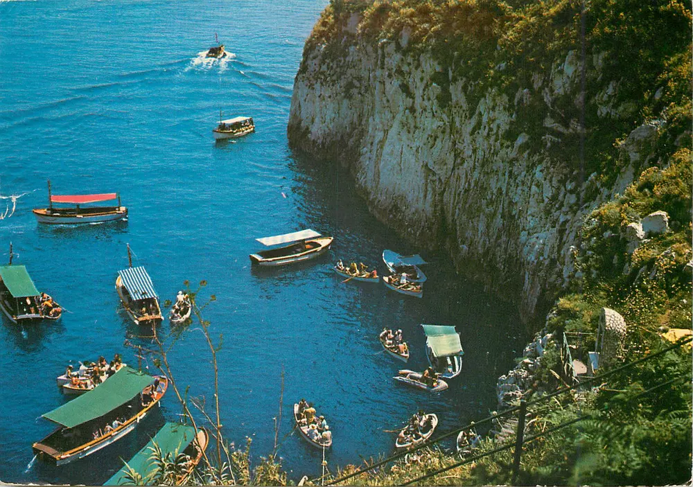 Capri — Entrada na Grotta Azzurra — Interdipress, Napoli - Frente