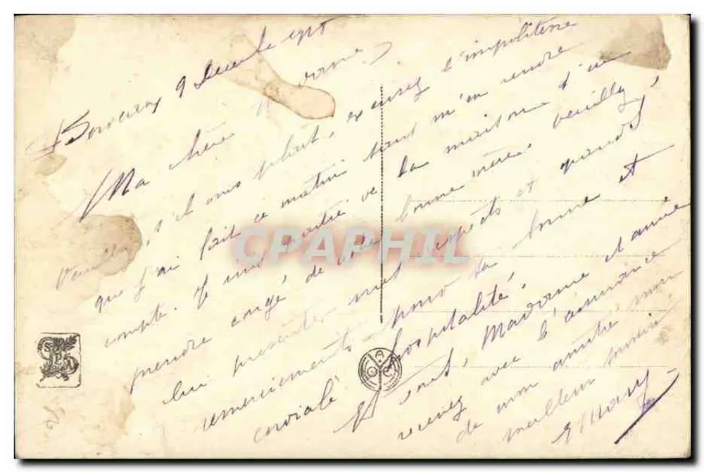 Mulher pensativa — Henry Tenré — Salão de Paris, n°3261 - Verso