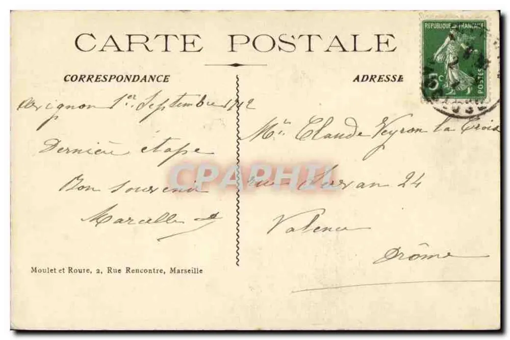Avignon - Igreja de São Pedro — fundação 1165 — Moulet et Roure - Verso