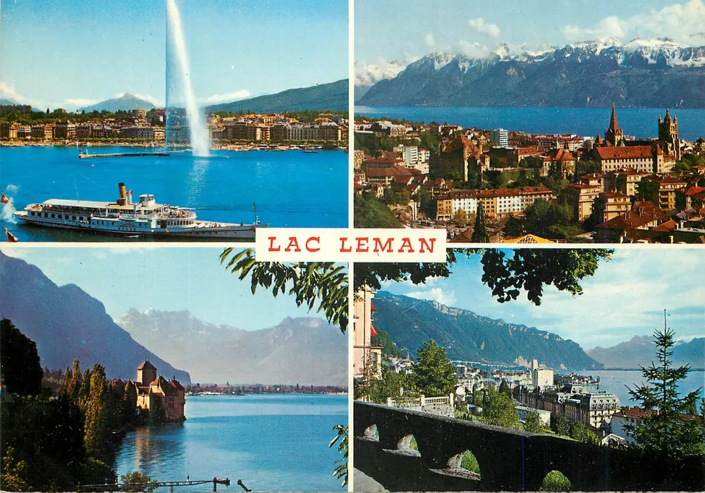 Lac Léman — Panoramablick — Éditions Helio - Vorderseite