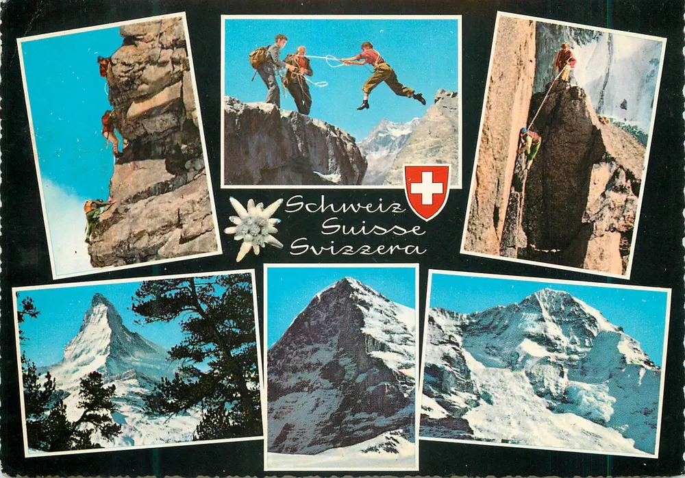 Alpinismo e montanhas suíças — editor Krüger, n°754/17 - Frente