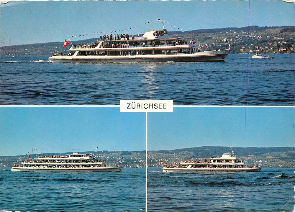 Zürichsee — Ansicht des Bootes Helvetia — Verlag Rud. Suter, n° 16327 - Vorderseite