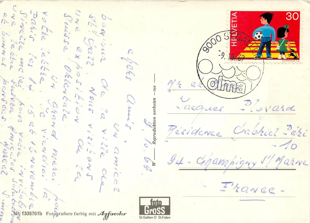 Alpfahrt — Alpage — editor foto GROSS, St.Gallen O St.Fiden, n° 133570fb - Verso