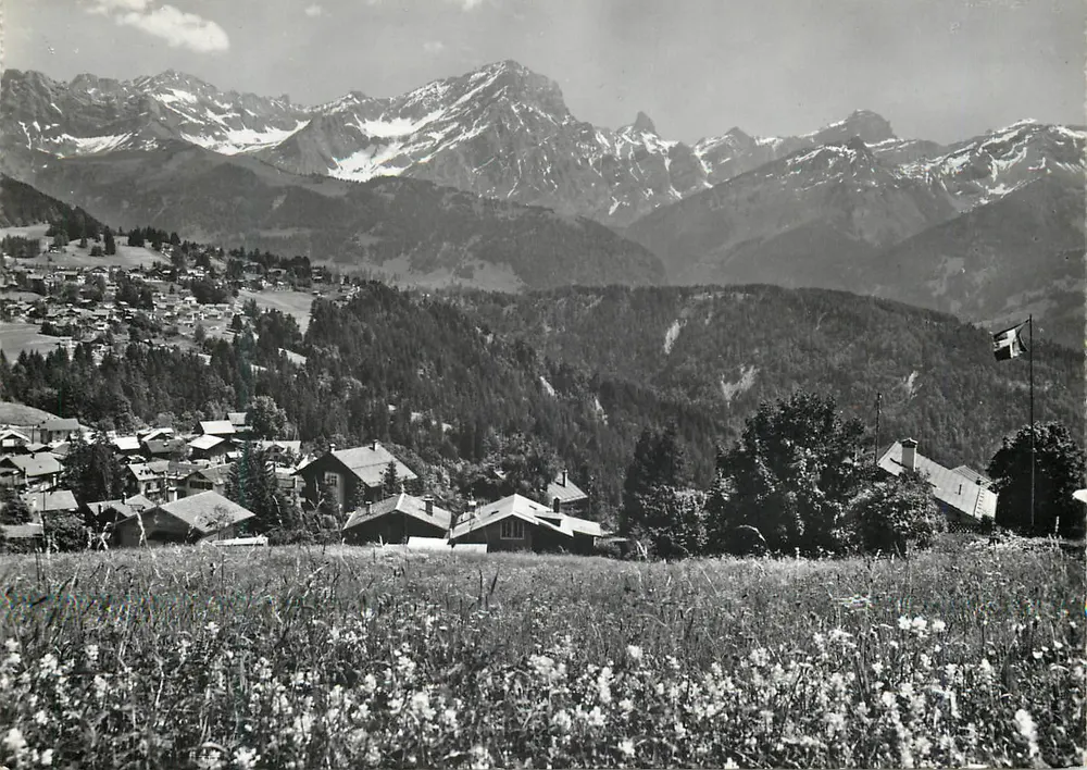 Panorama über die Muverans - Villars-Chesières — Photoglob-Wehrli AG, Zürich, n° 9848 - Vorderseite
