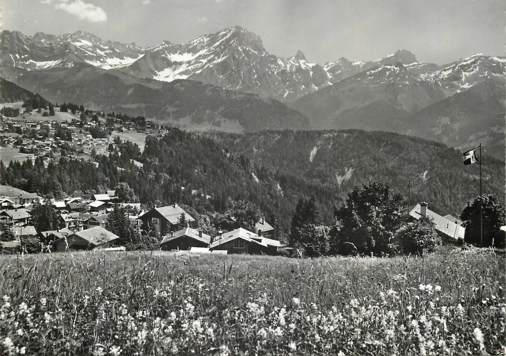 Panorama über die Muverans - Villars-Chesières — Photoglob-Wehrli AG, Zürich, n° 9848 - Vorderseite