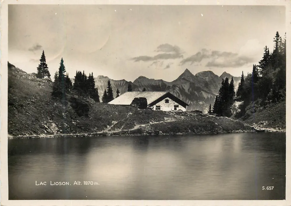 Lago Lioson — altitude 1870 m — S. 657 - Frente