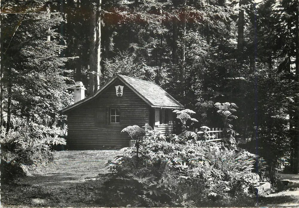 Cabana na floresta — Montricher, La Fréderique, alt. 935 m — Edição Perrochet - Frente