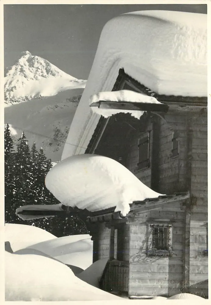 Chalé nevado em Winterthour — editor Schönen Kunste, n° 1160 - Frente