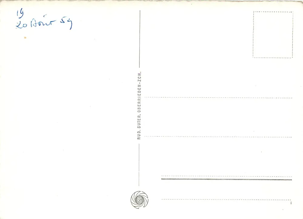 Appenzell — Interior da Igreja de São Maurício — Rud. Suter, Oberrieden-Z.ch. - Verso